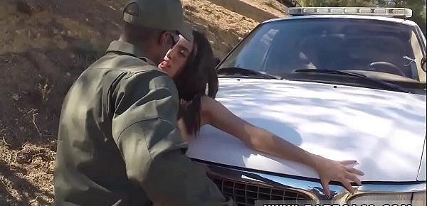  Fingering by a police station Latina Babe Fucked By the Law
